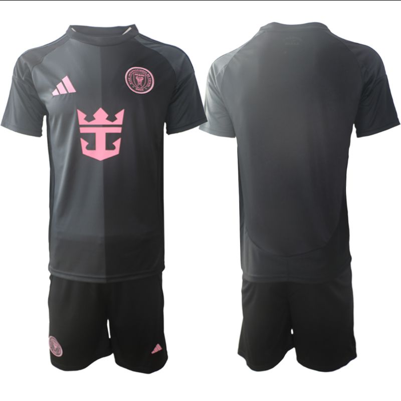 Men 2025-2026 Club Inter Milan CF away Black Blank Soccer Jersey->customized soccer jersey->Custom Jersey